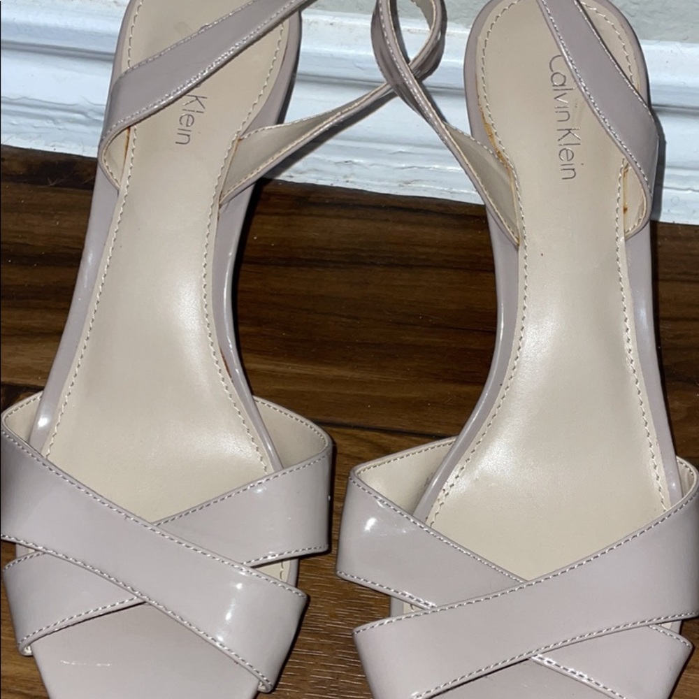 Gray Calvin Klein heels